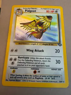 Pidgeot Holo 8/64 1999 Pokemon TCG Jungle Unlimited Holo Rare MP - Image 1