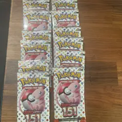 Pokemon TCG 151 Blooming Waters Premium Collection 12 packs no promo no box - Image 1