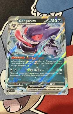 Gengar ex 104/162 Sv05: Temporal Forces Holo Rare Pokemon TCG - Image 2