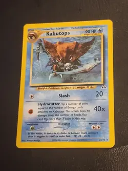 2001 Pokemon Kabutops 25/75 - Rare - Unlimited Edition Neo Discovery - Image 2