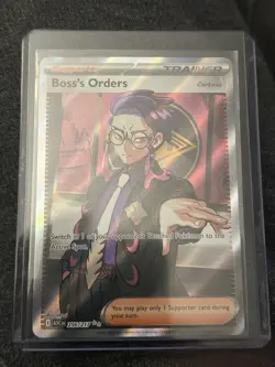 Pokemon Boss's Orders Full Art Holo Trainer Supporter Rare Ascended Heroes - Image 1