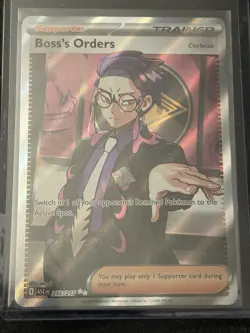 Pokemon Boss's Orders Full Art Holo Trainer Supporter Rare Ascended Heroes - Image 2