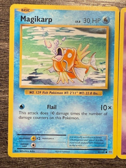 POKEMON X2 MEWTWO 51/108 RARE NON HOLO + MAGIKARP 33/108 NON HOLO LP EVOLUTIONS - Image 3