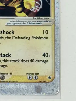 Pokemon TCG Electabuzz ex 97/109 Ruby and Sapphire Holo Silver Border - Image 4