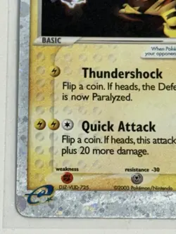 Pokemon TCG Electabuzz ex 97/109 Ruby and Sapphire Holo Silver Border - Image 5