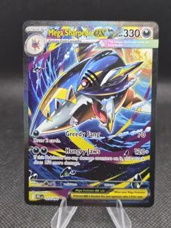 Mega Sharpedo ex 127/094 Pokemon Phantasmal Flames - NM - Image 1
