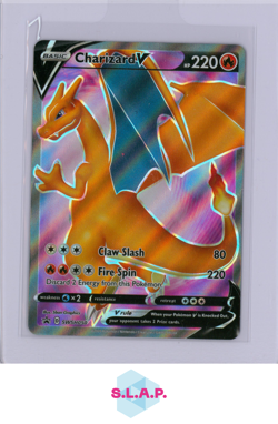 CHARIZARD V POKEMON SWSH050 SWORD & SHIELD V HOLO BLACK STAR PROMO ENGLISH - Image 1