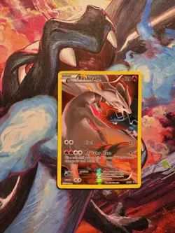 Reshiram - XY74 Black Star Promo Full Art Pokemon - LP/MP - Image 1