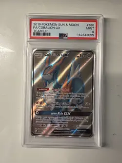 Cobalion GX Full Art PSA 9 MINT 2019 Pokemon Sun & Moon Team Up #168/181 - Image 1