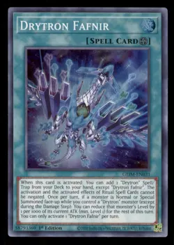 Yugioh Drytron Fafnir #GEIM-EN031 Genesis Impact LP - Image 1