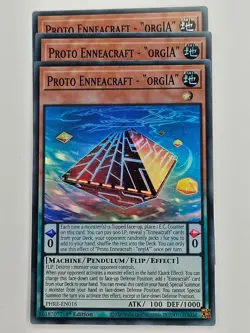 Yu Gi Oh - 3x PHRE-EN016 Proto Enneacraft - orgIA - Super Rare - Image 1