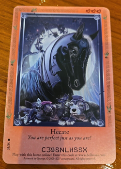 Bella Sara HECATE Card 35/55 Rare Nonshiny Ancient Lights Series - Image 2