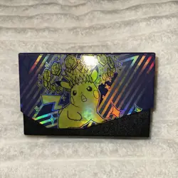 Pokemon Surging Sparks ETB Box Filled with Loose Cards + Pikachu Holiday Card - Image 2