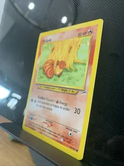 Pokemon TCG Vulpix Neo Destiny Card 91/105 Unlimited Damaged Masako Yamashita - Image 3