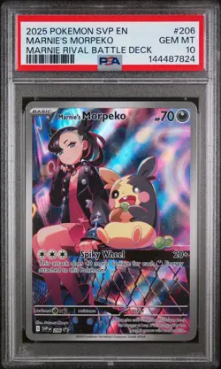 PSA 10 -Marnie’s Morpeko 206 Svp - Scarlet & Violet Promo Cards Holo - Image 1