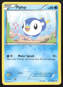 Piplup #33 Legendary Treasures Pokemon Card - Image 1