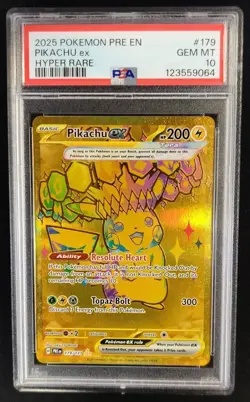 PSA 10 Pikachu ex 179/131 Hyper Rare Prismatic Evolutions Pokemon Graded Card - Image 1