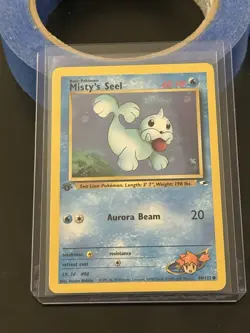 Vintage 2000 Pokemon Misty’s Seel 88/132 Gym Heroes 1st Edition WOTC TCG Card - Image 3