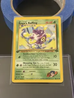 Pokemon Card - Koga's Koffing Gym Challenge 48/132 Uncommon 1st Edition - Image 1