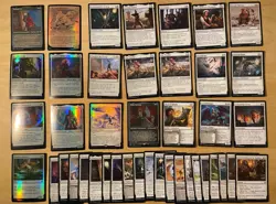 Magic The Gathering Lot Of 42 Battle For Baldur’s Gate WHITE Cards - Image 1