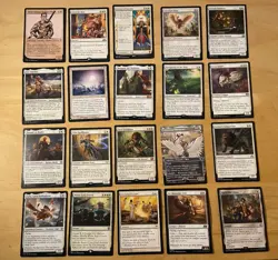 Magic The Gathering Lot Of 20 White Cards Including Rares and Mythics NM - Image 1