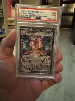 Pokemon TCG Obsidian Flames Charizard EX Card 223/197 Sir PSA 9 Mint - Image 1