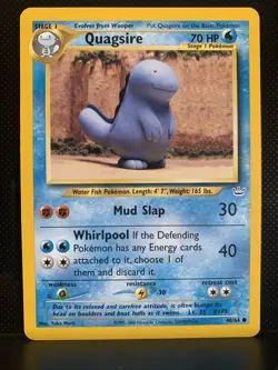 Pokemon TCG Quagsire Neo Revelation Card 48/64 WOTC Vintage Yuka Morii - Image 1