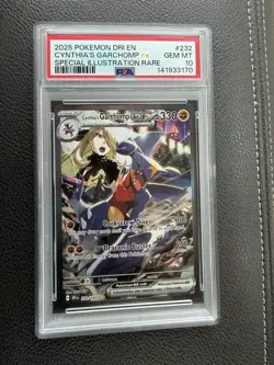 Cynthia's Garchomp EX Holo Card 232/182 Sv10: Destined Rivals PSA 10 - Image 1