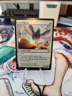 MTG Magic the Gathering City Pigeon (4/314) Marvel's Spider-Man FOIL - Image 1