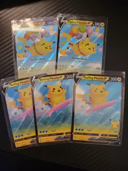 SMALL lot of 12 Pikachu Pokemon Cards - Image 4