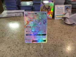 Greninja GX Shuriken Flurry The Perfect Non Graded Card Shadowy Hunter GX 2018 - Image 1