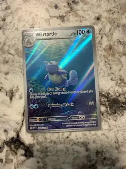 Pokemon TCG Wartortle Holo Illustration Rare Card 171/165 S&V 151 IR English NM - Image 1