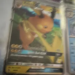 Pokemon Raichu GX TCG Card English Standard Size 210 HP Mouse Type - Image 1