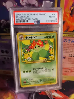 Pokemon Card Japanese Blubella Bellossom Information magazine promo 2001 PSA 8 - Image 1