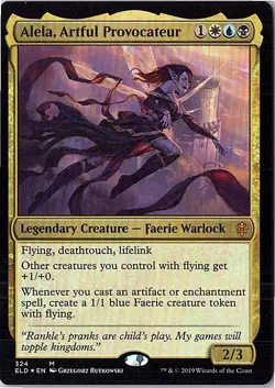 Alela, Artful Provocateur M Throne of Eldraine 324 Near Mint FOIL - Image 1