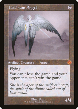 Platinum Angel (REGULAR) x1 - MTG The Brothers' War Retro Artifacts BRR #41 - Image 1