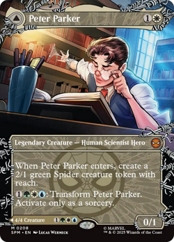 Peter Parker // Amazing Spider-Man (REGULAR) x1 - MTG SPM #208 - Image 1