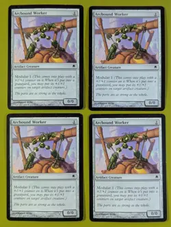 Arcbound Worker x4 Darksteel 4x Playset Magic the Gathering MTG - Image 1