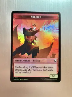 Ballistic Boulder / Soldier - MTG Avatar: The Last Airbender - Token - FOIL - Image 2