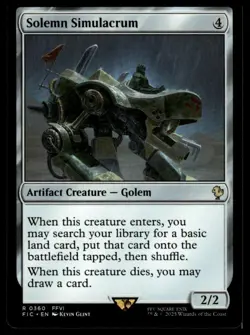 Commander: FINAL FANTASY #360 Solemn Simulacrum - Image 1