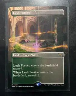 Magic The Gathering Lush Portico Land Borderless Murders at Karlov Manor Rare 0… - Image 1