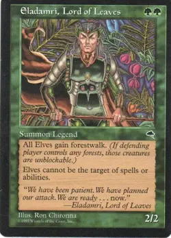 MTG: Tempest: Eladamri, Lord of Leaves: Lightly Played Condition - Image 1