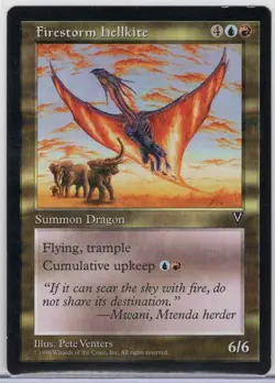 1x Firestorm Hellkite - Visions - Light Play - Image 1