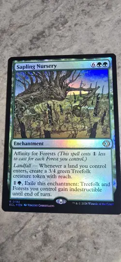 Sapling Nursery Lorwyn Eclipsed Foil Enchantment Rare MTG NM - Image 1