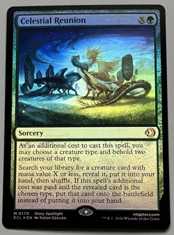 MTG Lorwyn Eclipsed Celestial Reunion Sorcery MYTHIC FOIL #0170 - Image 1