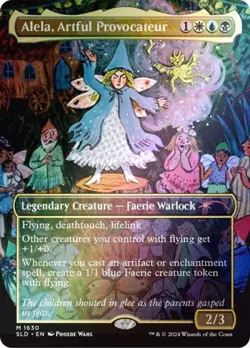 Alela, Artful Provocateur (1630) (Rainbow Foil) -Foil Near Mint MTG Secret Lair - Image 1