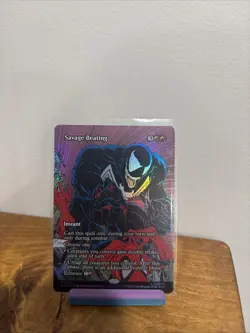 Savage Beating Borderless Foil - MTG Marvel’s Spiderman - M 0026 - Image 1