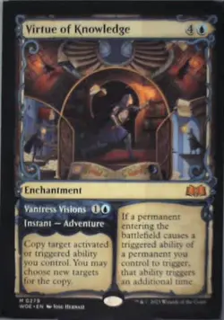 Virtue of Knowledge (Showcase) - Wilds of Eldraine: #279, MTG Nm C252 - Image 1