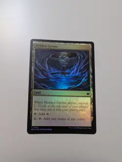MTG - Hidden Grotto (Foil) - Bloomburrow NM/M Condition - Image 1