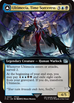 Ultimecia, Time Sorceress // Ultimecia, Omnipotent (FOIL) x1 - MTG FIN #513 - Image 1